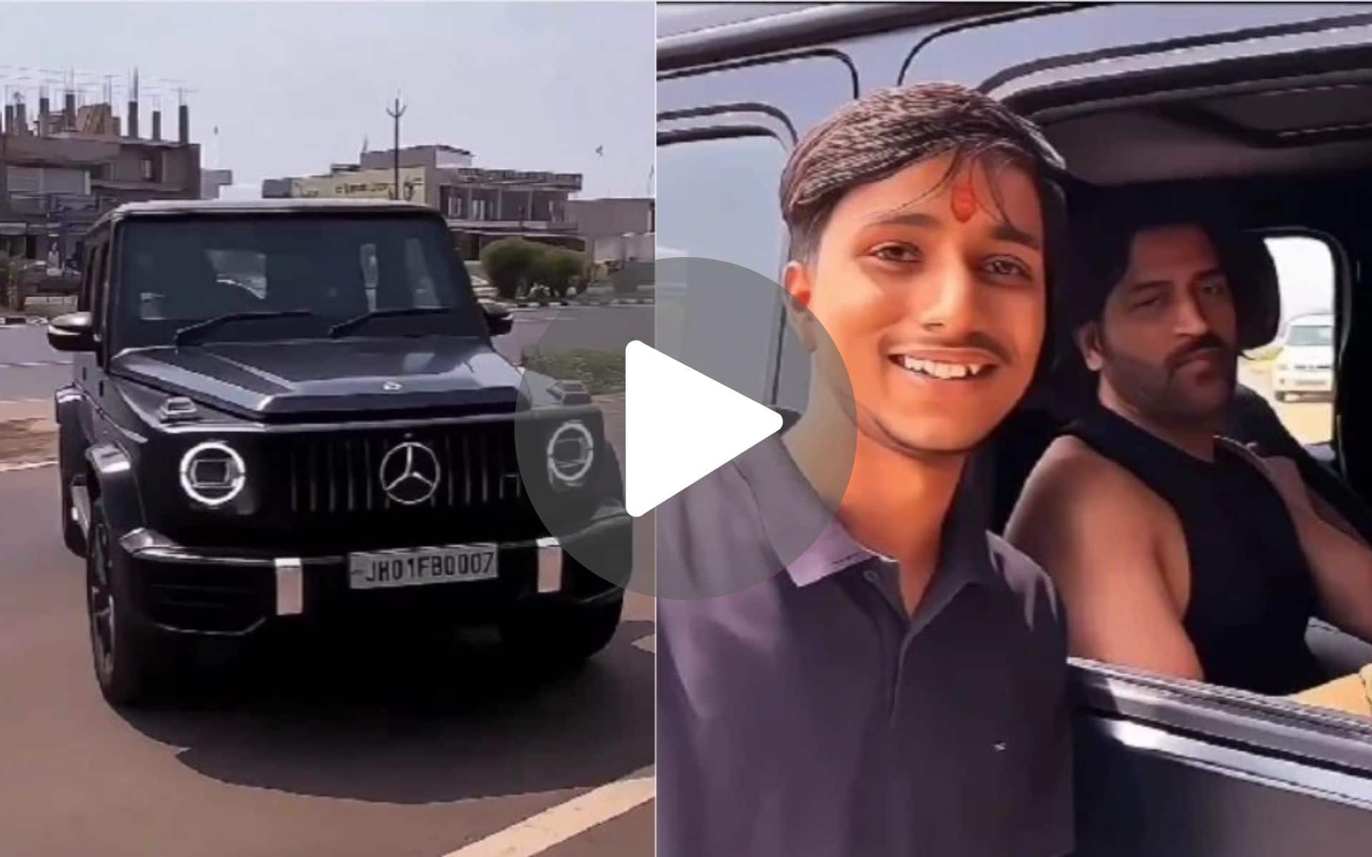 [Watch] 'Ek Photo Dijiye Na': MS Dhoni Stops His INR 3.3 Crore Mercedes To Fulfil Fan's Request